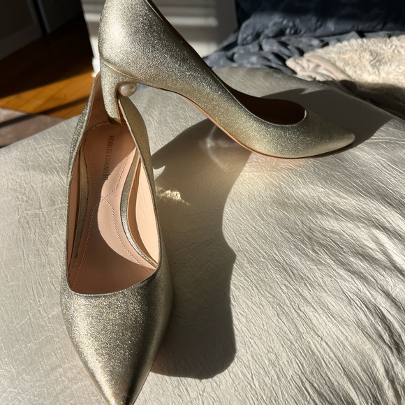 💫STUNNING!NWOT NICHOLAS KIRKWOOD•MIRA•Gold Pearl Pumps/Heels•Size 7•NEW•$795 - Picture 7 of 11